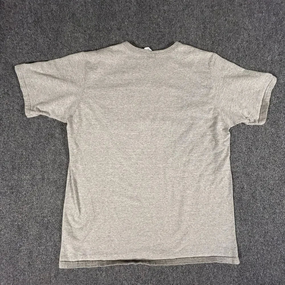 Champion‎ Multi Color Logo Heavy T Shirt Mens XL Gray Spell Out and Logo - Picture 2 of 6